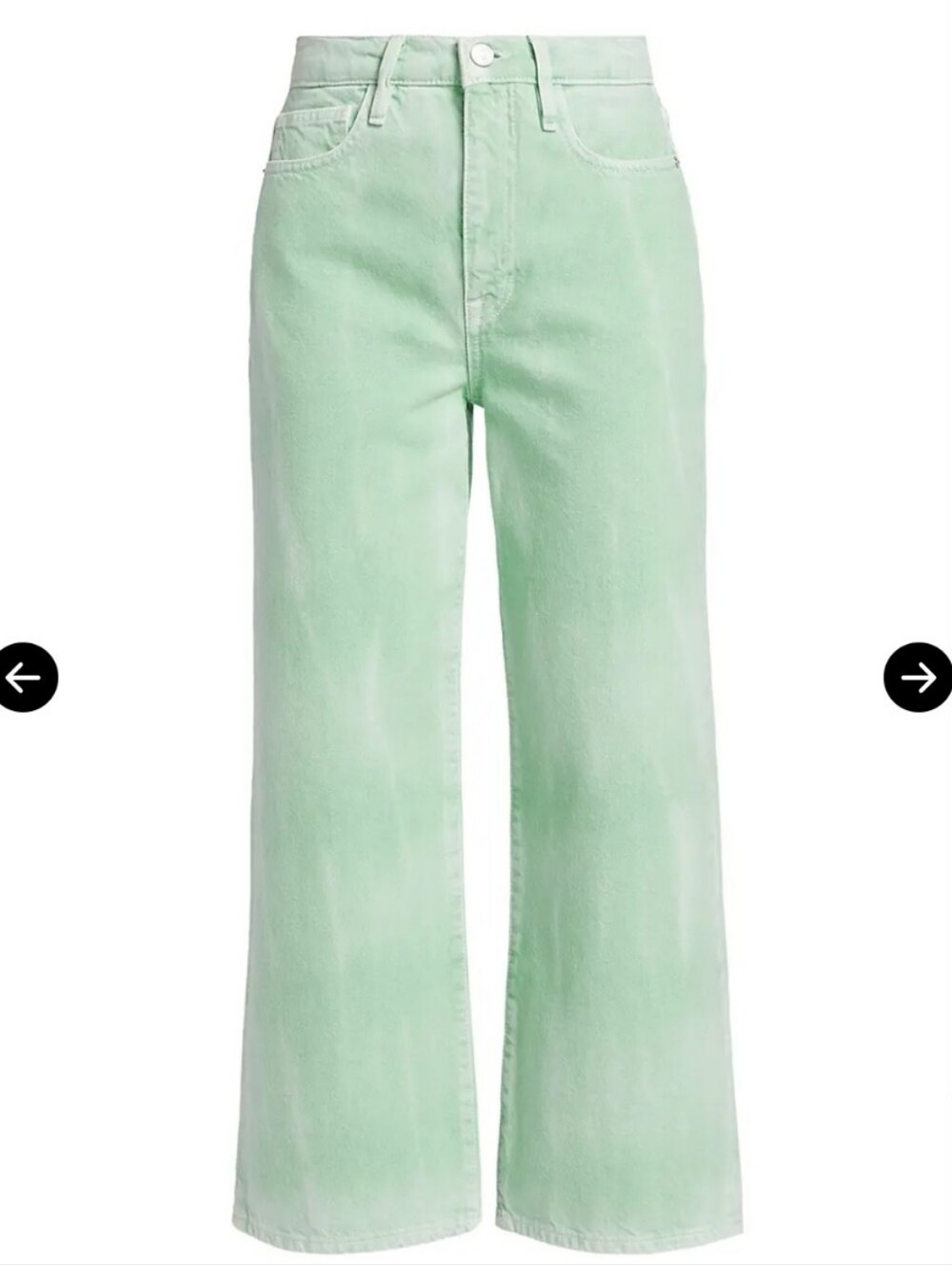 FRAME le jane wide leg crop - size 31